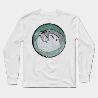 Artwork of a Happy Seal II Long Sleeve T-Shirt